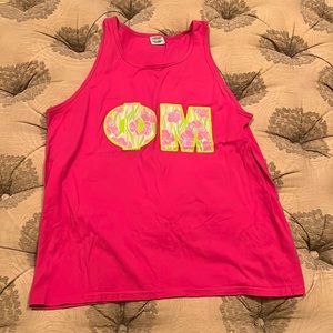 Hot Pink Phi Mu Tank